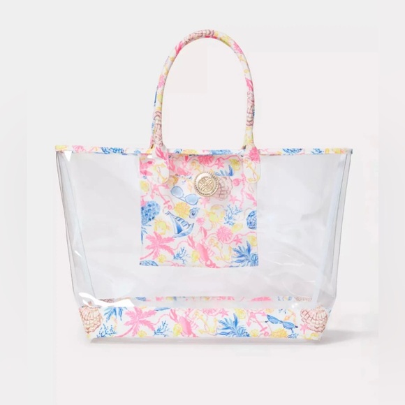 Lilly Pulitzer Handbags - Lilly Pulitzer Extra Large Beach Tote Barefoot Beachcomber